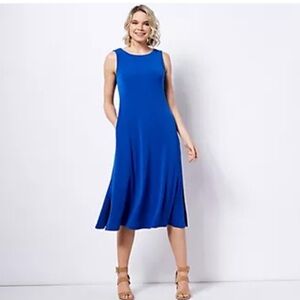Susan Graver Liquid Knit Midi Dress – Size Small